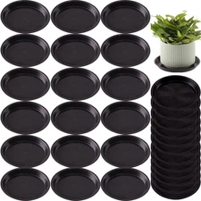 Tulpeed 30 Pack Plant Saucer 12 Inches Plant Trays for Pots Plastic Round Dri...