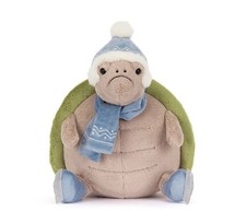 Timmy Turtle Skating Green 28cm Plush Doll Soft Toy Winter New Gift