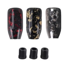 Car Gear Shift Knob With Forged Carbon Fiber And Multiple Adapter Sizes Car Gear Shift Knob With Forged Carbon Fiber And Multiple Adapter Sizes
