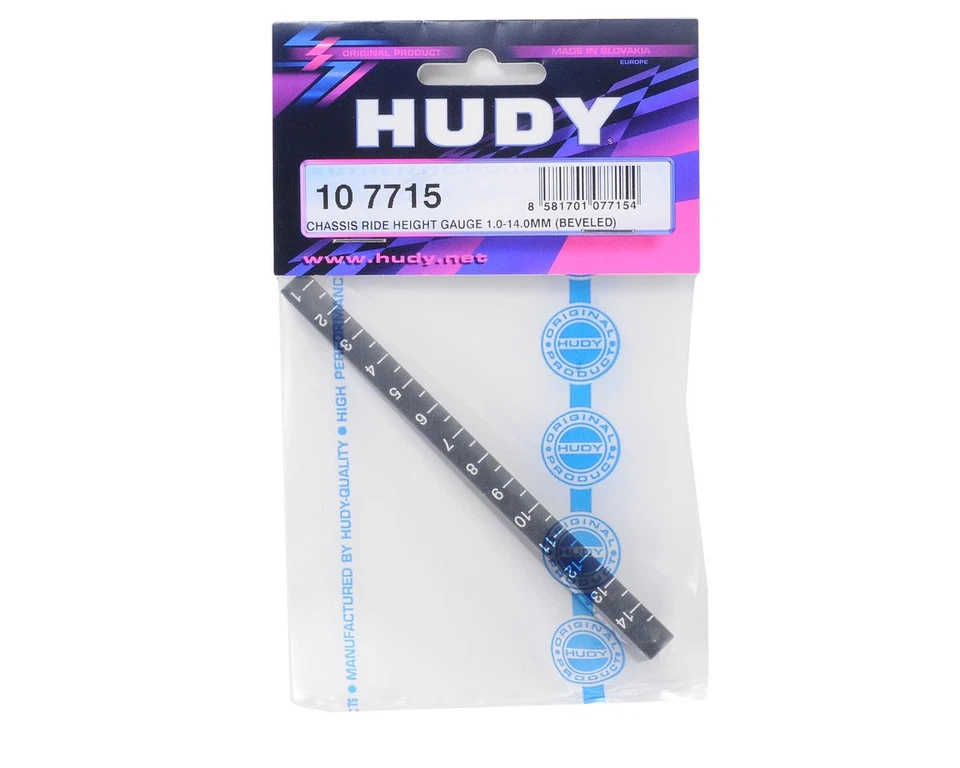 Hudy Chassis Ride Height Gauge 0mm To 15mm (Beveled) [HUD107715] - Image 2 of 2