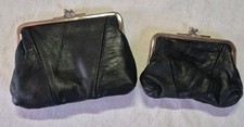 Vintage Coin Purses Kiss Lock Closures Set of Two