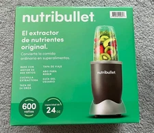 Nutribullet 600W Blender 24 oz Gray - Factory sealed - To-go lid - Fast shipping