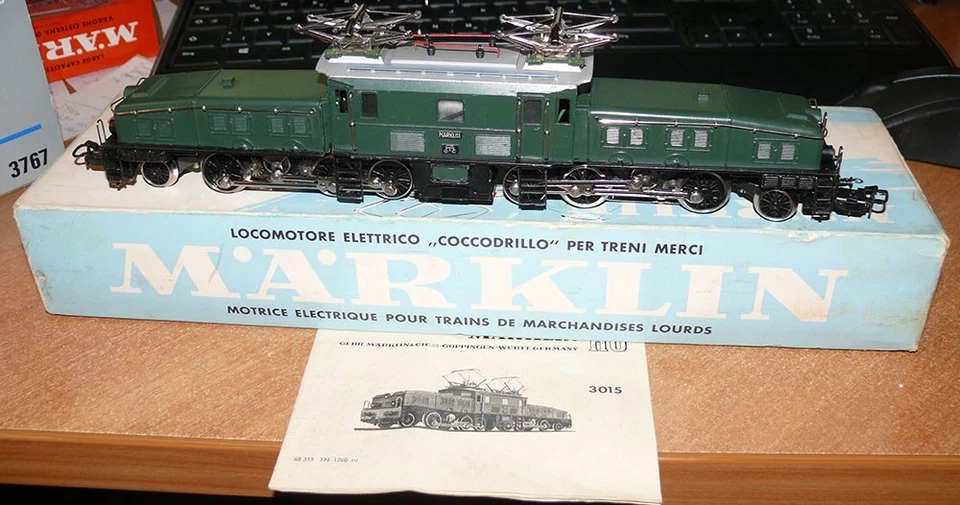Märklin 3015 ,perfektes, neues schweizer Krokodil , Anl u. Ovp, Bj. 1959 - Bild 2 von 4