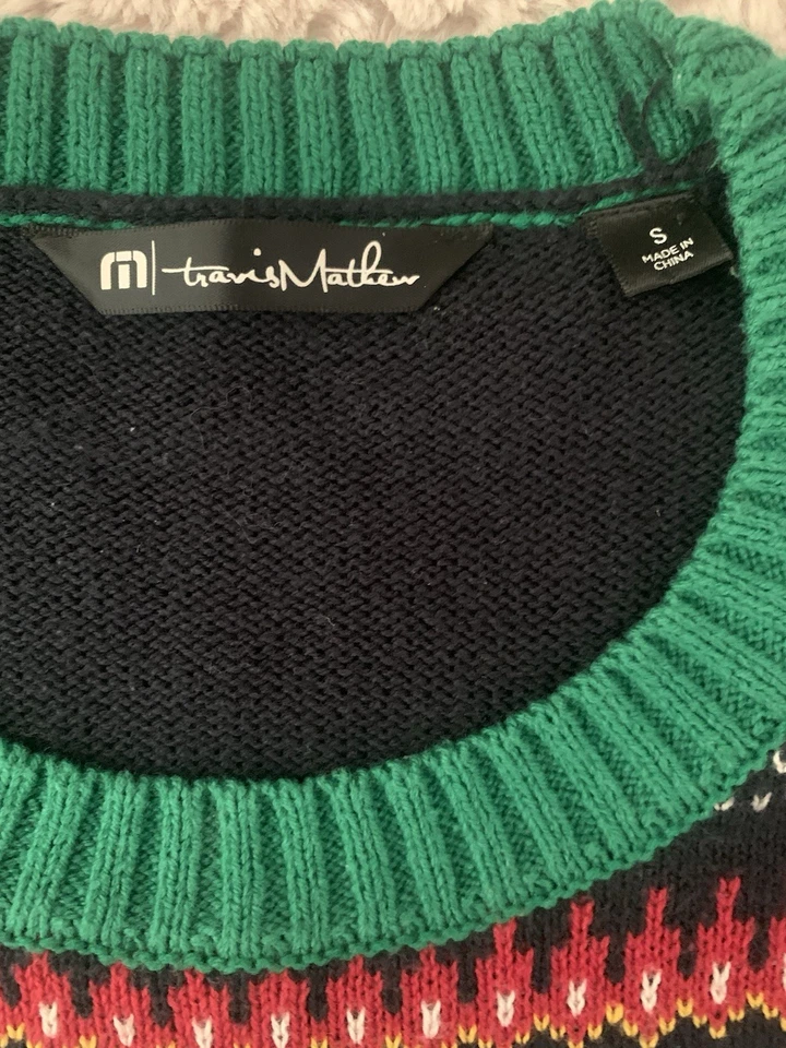 Travis Mattthew Christmas Sweater Volkswagen VW Bus Golf sz Small  - Image 4 of 4