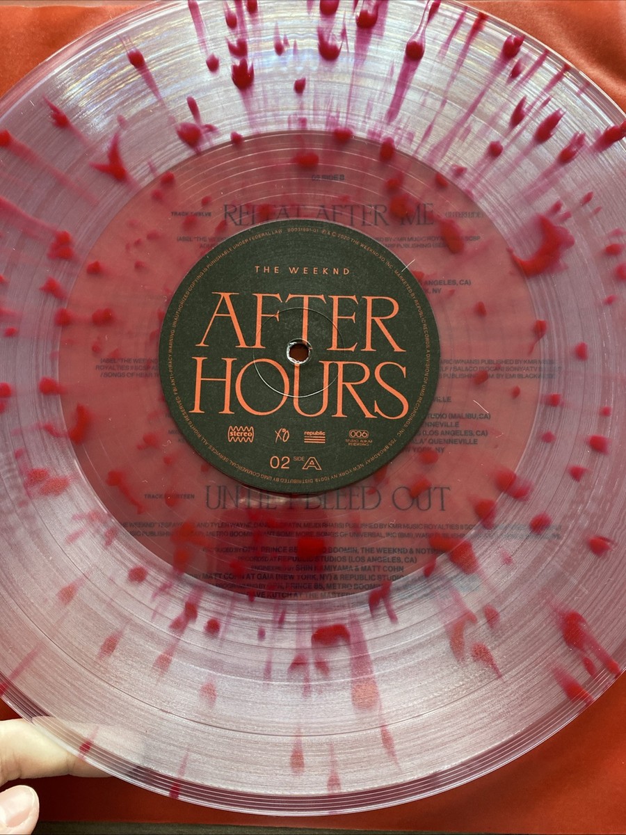 The Weeknd After Hours Deluxe Edition, Clear w/Red Splatter