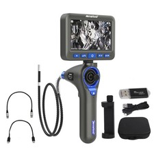 Endoscope Inspection Camera 4-way 360° Articulating Borescope 6.25mm Lens 5" HD