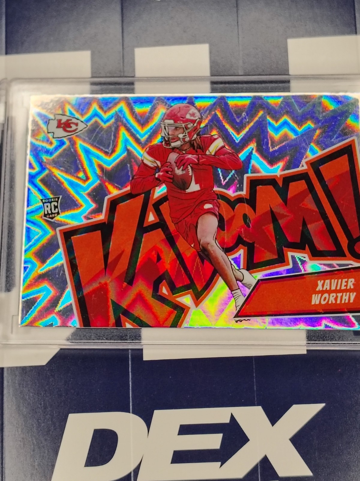 2024 Panini Absolute - Kaboom! Horizontal Xavier Worthy #12 (RC)