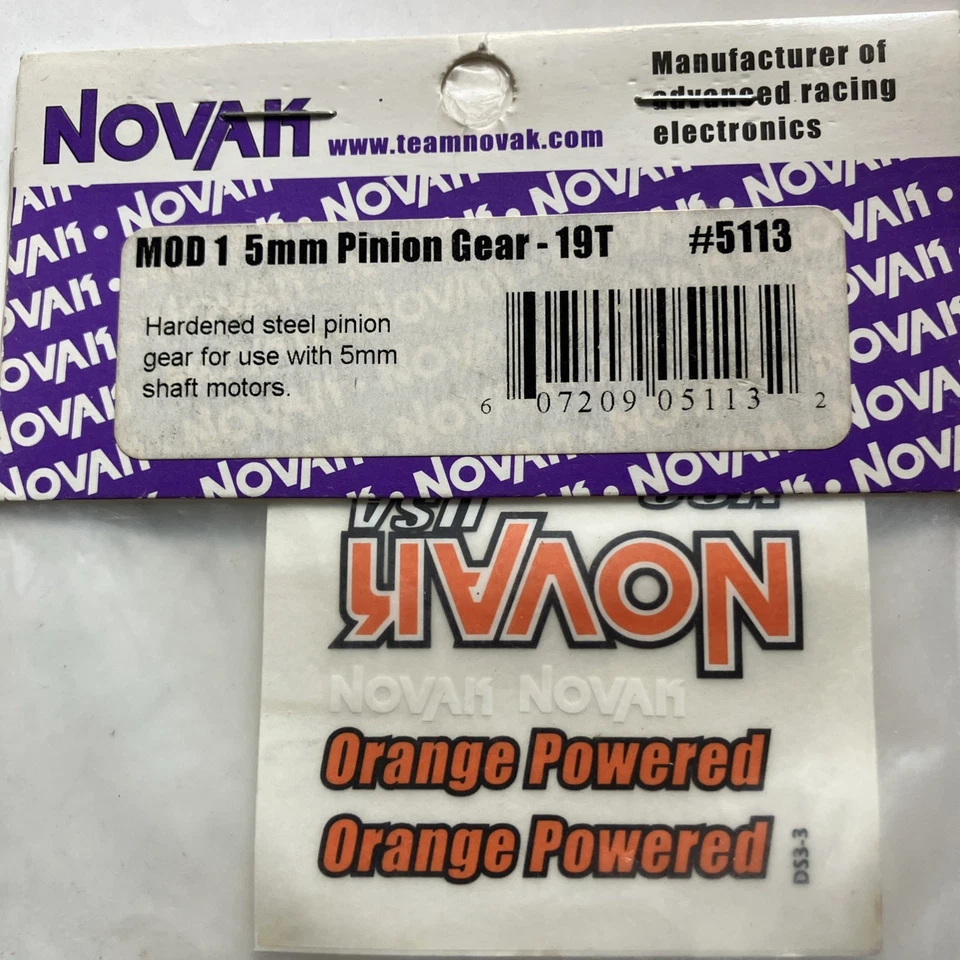 Engrenagem de pinhão 5113 NOVAK MOD1 5MM - 19T PARA 1/8 OFF-ROAD E SAVAGE FLUX C23173 - Imagem 3 de 4