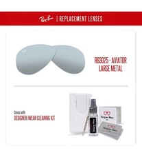 Original Replacement Lenses Ray-Ban RB3025 Aviator Bundle