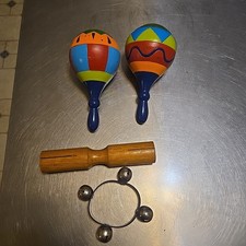 Hand Percussion instrument assortment Maracas Hand Bell