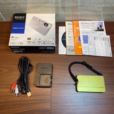 Sony Cyber-shot DSC-T77 10.1MP Digital Camera - Silver for sale