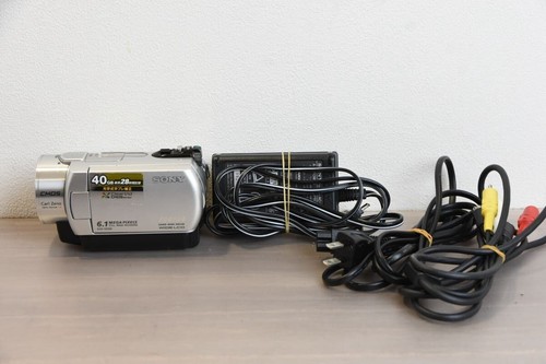 SONY DCR-SR300 Handycam Digital Video Camera Recorder Silver from Japan