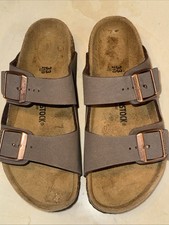 BIRKENSTOCK ARIZONA KIDS LEATHER DUAL STRAP SLIDE/SANDAL YOUTH US 2-2.5/33 110