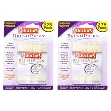 The Doctor's BrushPicks Toothpicks, 275 Picks Per Pack 2 Packs