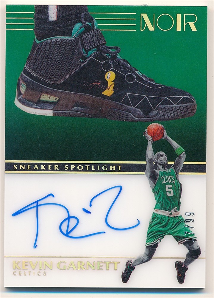 KEVIN GARNETT 2019/20 PANINI NOIR SNEAKER SPOTLIGHT AUTOGRAPH CELTICS AUTO #/99
