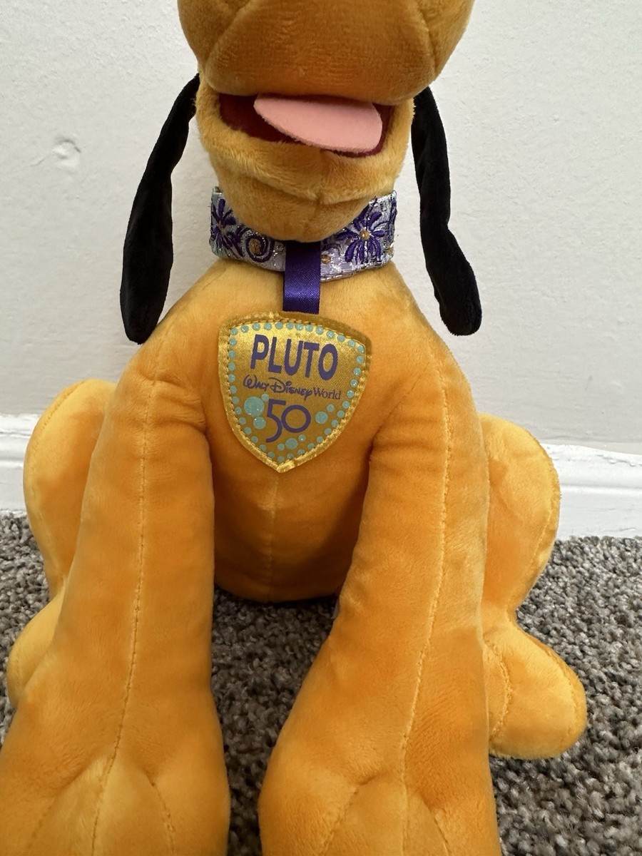 Disney World Park 50th Anniversary Pluto Plush Exclusive limited