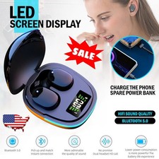 Wireless Earbuds Bluetooth Headphones, LED Digital Display Charging Case Touch
