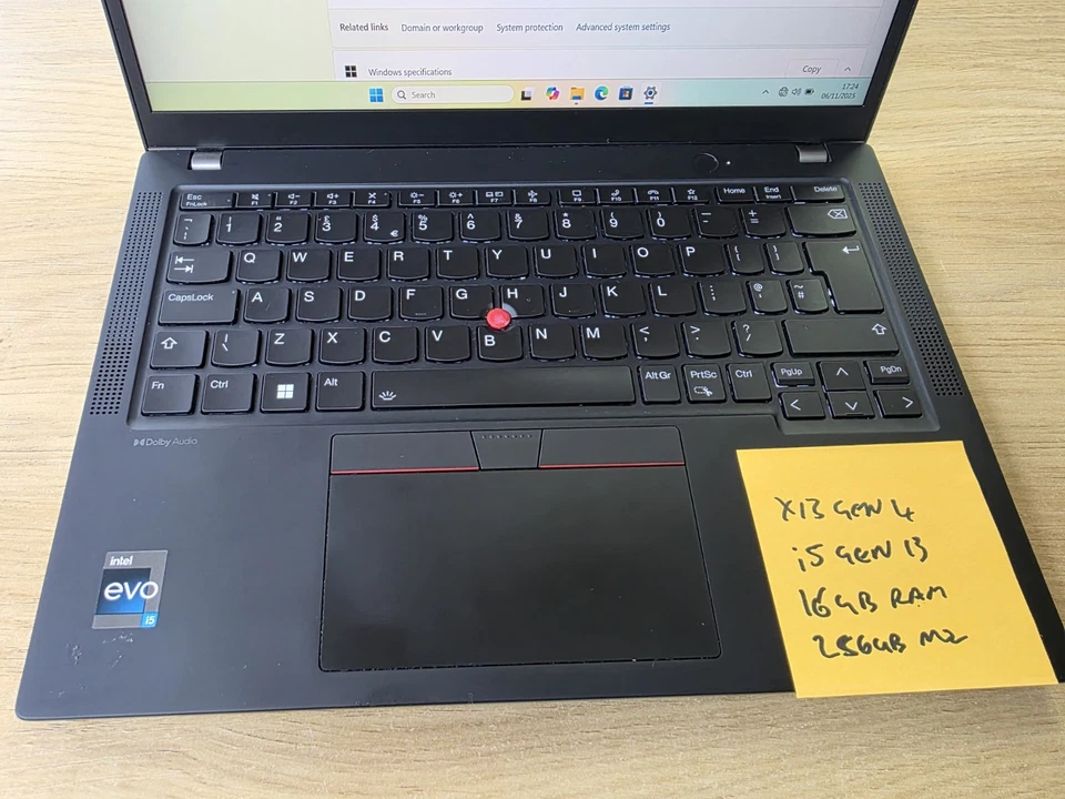 Lenovo ThinkPad X13 Gen 4 i5 13th Gen 13.3" 16GB RAM 256GB SSD, photo 2 of 5