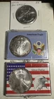 US Mint American Eagle 1 oz .999 Silver Dollar Lot of 3 (1995 1998 2016)