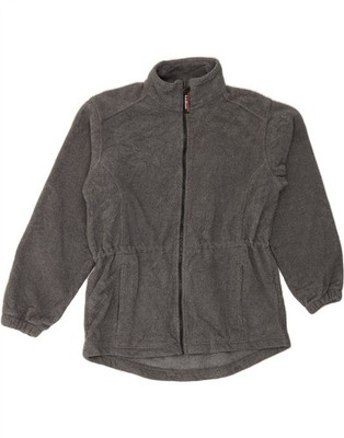 L.L.BEAN Damen Fleecepullover UK 14 mittelgrau Polyester WE01