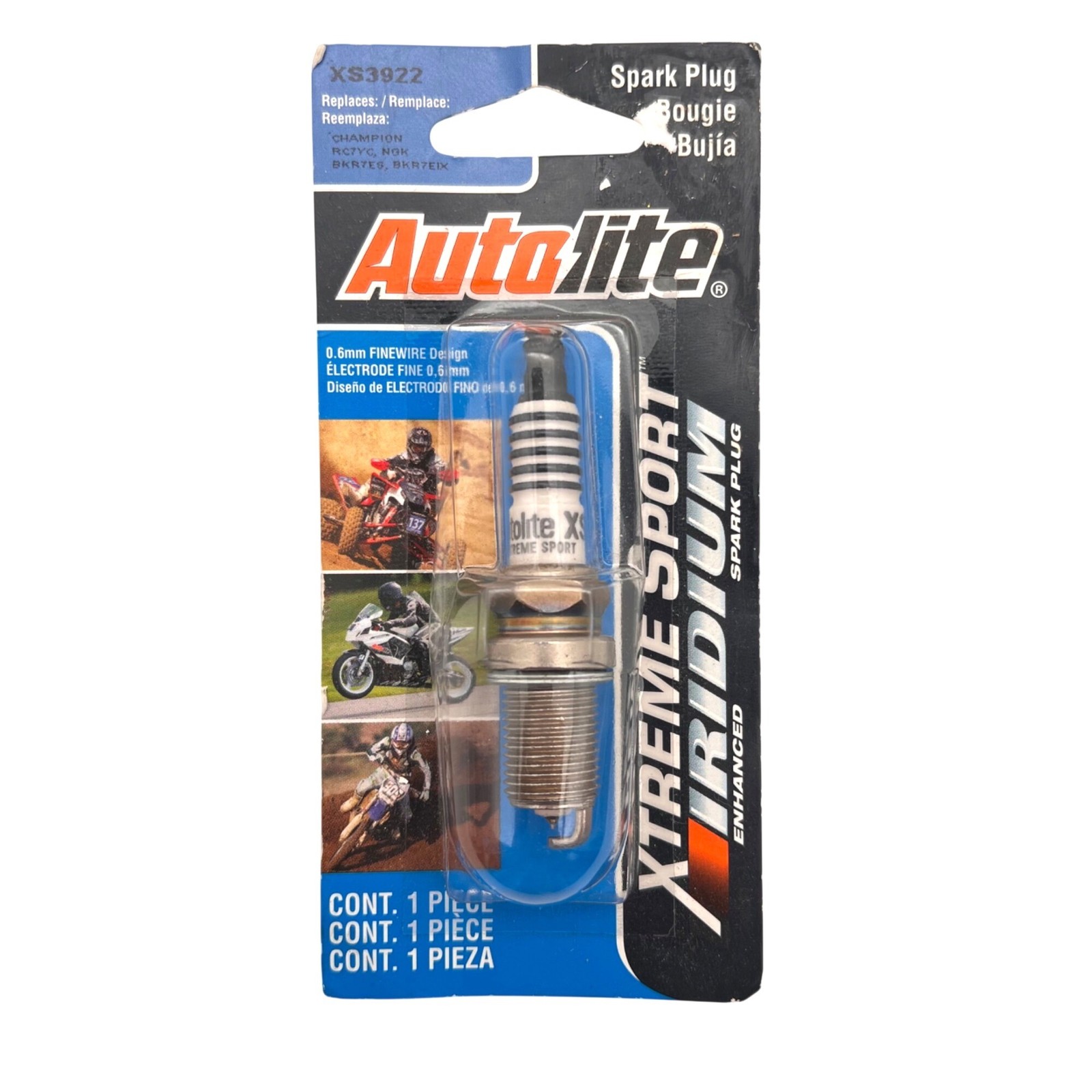 Autolite XS3922 Xtreme Sport Iridium Enhanced Spark Plug Motorcycle ATV Jet Ski