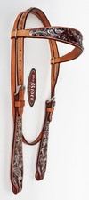 Horse Show Saddle Tack Bridle Western Leather Headstall 78163HB