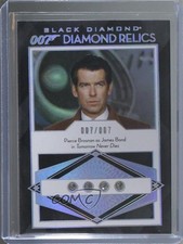 2025 Upper Deck James Bond Black Diamond 007 Relics 7/7 Pierce Brosnan 09q5
