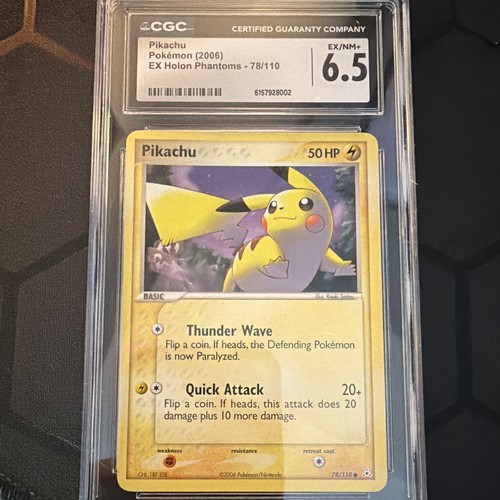 Pikachu graded CGC 6.5 for sale on eBay