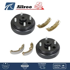Rear Brake Hub Drums Brake Shoe Kit For EZGO TXT Electric Golf Carts 96+ 19186G1