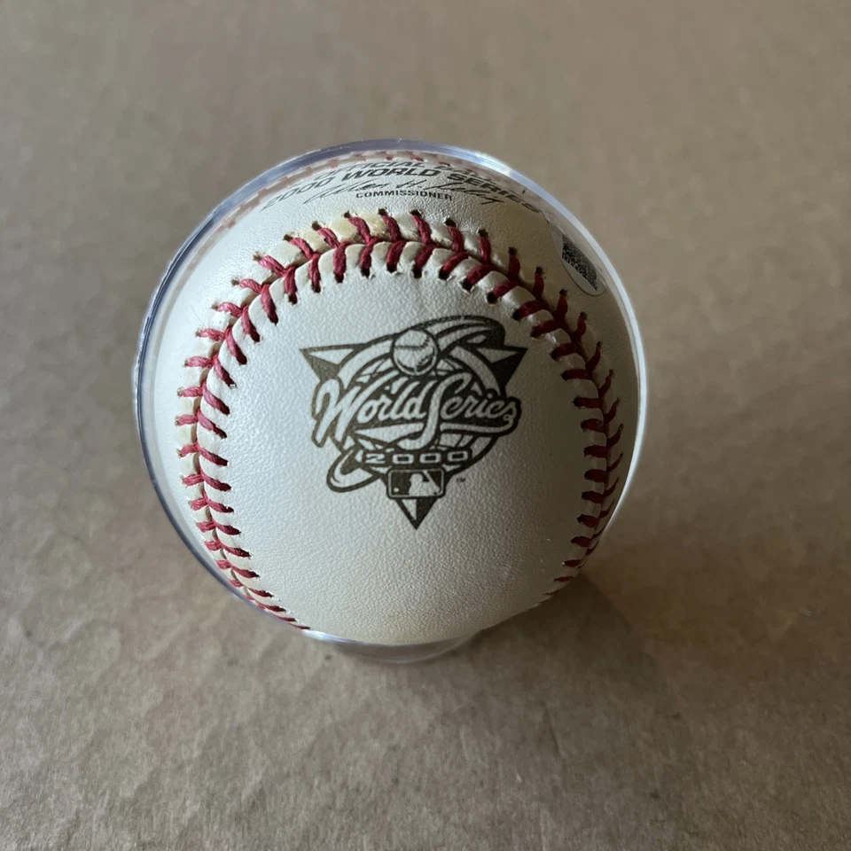 JOE TORRE SIGNED 2000 WORLD SERIES BASEBALL NEW YORK YANKEES JSA MJR - Image 3 of 4