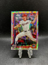 2025 Topps Chrome DJ Herz RC RayWave Refractor Rookie #270 Nationals