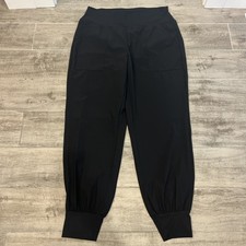 Halara High Waisted Plain Pocket Casual Joggers Womens Size L Black Athleisure