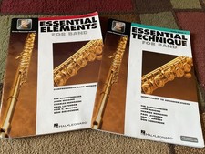 Zestaw 2 tomów książek ~ Essential Elements / Technique 2000 na FLET #2, 3