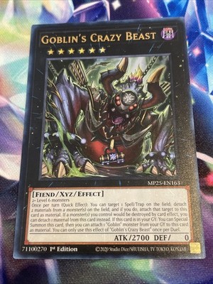 Yu-Gi-Oh! TCG Goblin s Crazy Beast MP25-EN163 Ultra Rare Yugioh NM/M