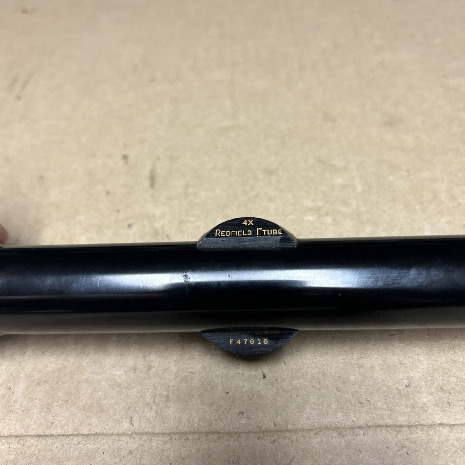 Mira para rifle Redfield 4X de colección tubo de 1" mira fina Redfield Gun Sight Co EE. UU. Foto 4 de 4