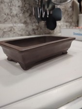  bonsai pot 6 X3.75  UnGlazed Shohin 