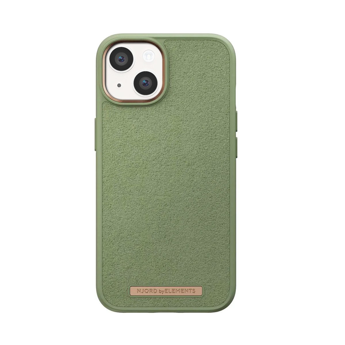Coque de protection iPhone 14 Plus Njord en matériaux premium olive