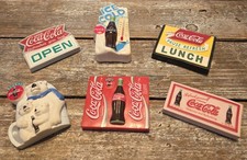 COCA COLA Refrigerator Magnets Lot of 6