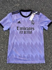 (NEW) Real Madrid 22/23 Away Soccer Jersey Men's M Purple Adidas Football Shirt
