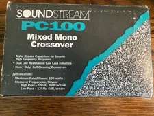 NOS SOUNDSTREAM PC 100 old school  subwoofer crossover USA 100w