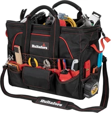 Work Gear HT5553 Pro Contractor'S Closed Top Tool Bag, 42 Pockets, Heavy Duty Ba