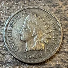 1908 P Indian Head Small Cent Bronze Circulated Business Strike BN US Coin