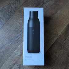 New LARQ X Bobbi Brown PureVis Water Bottle Obsidian Black 25 oz 740 ml