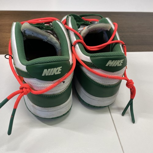 Nike Dunk Low "Off-White Pine Green" da uomo taglia 13 senza scatola CT0856-100 2019 - Foto 7 di 14