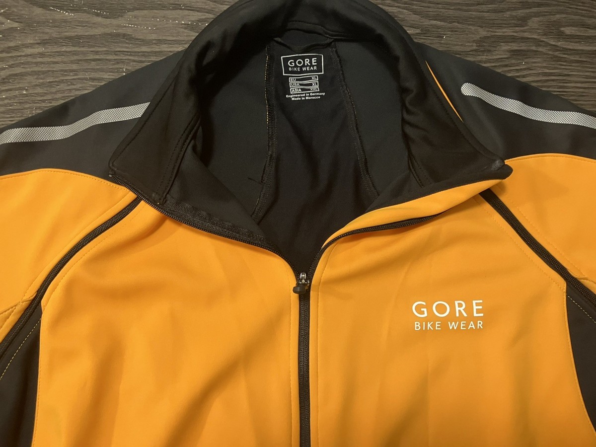 Veste Cycliste Gore Bike Wear Homme XL Jaune Fluore Softshell Occasion