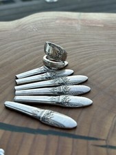 Floral/geometric Sterling Silver Spoon Rings Made To Order, Sizes 5-12 Avail.