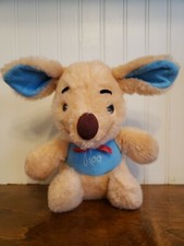 Vintage Sears Gund Roo Plush Stuffed Animal Toy Blue Peach 8" Winnie the Pooh