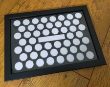 Coin display frame - Large (50p or customise for £2, 10p, Poker, AA, etc.)