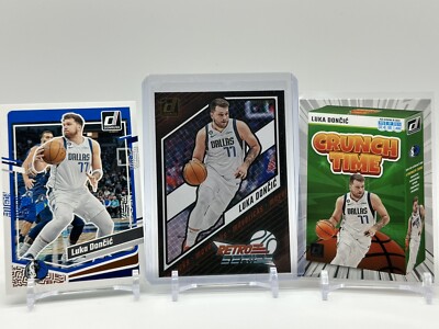 Luka Doncic Press Proof Retro Series 2023-24  Donruss, Crunch Time & Base