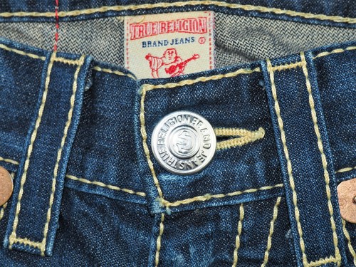 TRUE RELIGION Damen Straight Leg Dark Blue Wash RAINBOW BOBBY Jeans Gr. 28 - Bild 10 von 12